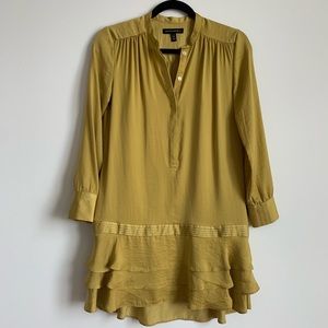 Banana Republic Gold Silky Dress!